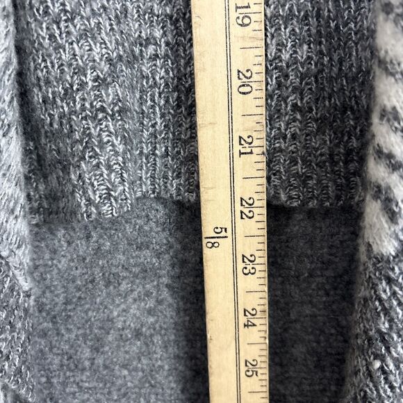 Abercrombie & Fitch Sweater Womens Size XS / S White Gray Wool Blend Blanket - Picture 4 of 8